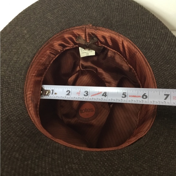 Totes Men’s Brown Wool Blend Hat Size M - Picture 5 of 6